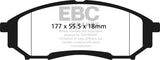 EBC Brakes UD1068 Ultimax OEM Replacement Brake Pads