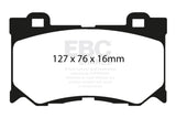 EBC Brakes UD1346 Ultimax OEM Replacement Brake Pads