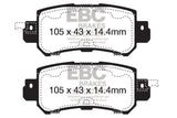EBC Brakes UD1624 Ultimax OEM Replacement Brake Pads