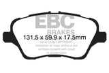 EBC Brakes UD1730 Ultimax OEM Replacement Brake Pads