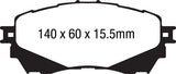 EBC Brakes UD1711 Ultimax OEM Replacement Brake Pads
