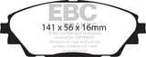 EBC Brakes DP62185 6000 Series Greenstuff Truck/SUV Brakes Disc Pads