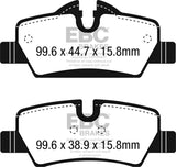 EBC Brakes UD1800 Ultimax OEM Replacement Brake Pads