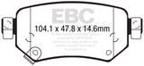 EBC Brakes UD1874 Ultimax OEM Replacement Brake Pads;