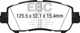 EBC Brakes UD2038 Ultimax OEM Replacement Brake Pads