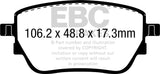 EBC Brakes UD1904 Ultimax OEM Replacement Brake Pads