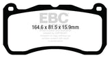 EBC Brakes DP53013NDX Bluestuff NDX Full Race Brake Pads