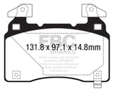 EBC Brakes UD14741 Ultimax OEM Replacement Brake Pads