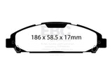 EBC Brakes UD1791 Ultimax OEM Replacement Brake Pads