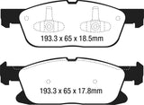 EBC Brakes DP43046R Yellowstuff Street And Track Brake Pads