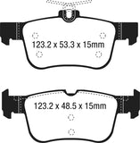 EBC Brakes UD1833 Ultimax OEM Replacement Brake Pads