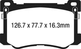 EBC Brakes UD1799 Ultimax OEM Replacement Brake Pads