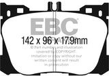 EBC Brakes UD1871 Ultimax OEM Replacement Brake Pads