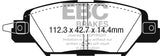 EBC Brakes UD1846 Ultimax OEM Replacement Brake Pads;