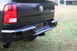 Fab Fours DR09-W2950-B Heavy Duty Rear Bumper; Uncoated/Paintable; Incl. 0.75 in. D-Ring Mount; [AWSL];