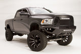 Fab Fours DR10-V2951-1 Vengeance Front Bumper; 2 Stage Black Powder Coated; No Guard;