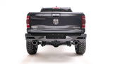 Fab Fours DR19-E4251-B Vengeance Rear Bumper; Uncoated/Paintable; w/Sensors; [AWSL];