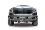 Fab Fours DR19-X4251-1 Matrix Front Bumper; 2 Stage Black Powder Coat; 7/8 in. D-Ring Mounts; No Guard;