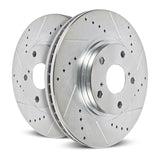 PowerStop AR8207XPR EVOLUTION DRILLED/SLOTTED ZINC PLATED ROTORS (PAIR)