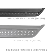Load image into Gallery viewer, Go Rhino DSS4415T Dominator Xtreme DSS Side Steps with Rocker Panel Mounting Kit - Double Cab only