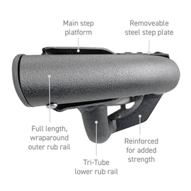 Go Rhino DT4129T Dominator Xtreme DT Side Steps with Rocker Panel Mounting Bracket Kit