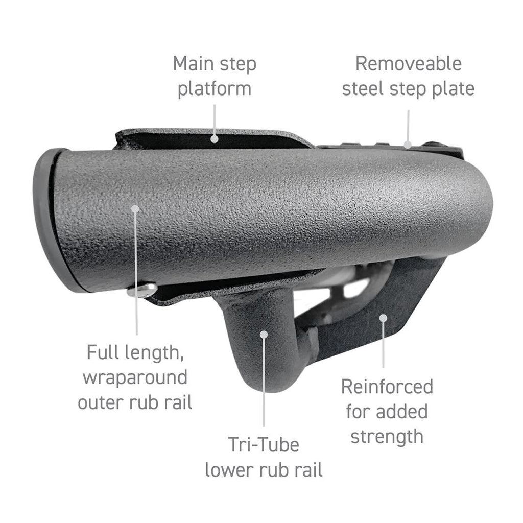 Go Rhino DT4156T Dominator Xtreme DT Side Steps with Rocker Panel Mounting Bracket Kit