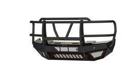 T2 Front Bumper Extreme For 2023-2026 Ford F250/F350 Superduty Sensor Cutouts Factory Fog Cutouts Winch Mount Skid Plate Without Mesh Grill With Camera Harness Gloss Black Powdercoat Bodyguard Bumpers