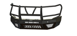 T2 Front Bumper Extreme For 2024-2026 Sierra 2500/3500 HD Sensor Cutouts Factory Fog Cutouts Winch Mount Without Mesh Grill With Camera Harness Gloss Black Powdercoat Bodyguard Bumpers
