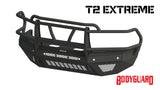Bodyguard Bumpers EER19DYWTNH T2 Front Bumper Extreme For 2019-2026 Ram 4500/5500 HD Sensor Cutouts Factory Fog Cutouts Winch Mount Skid Without Mesh Grill With Camera Harness Texture Black Powdercoat Fits 4500/5500 Fender Trim Bodyguard Bumpers