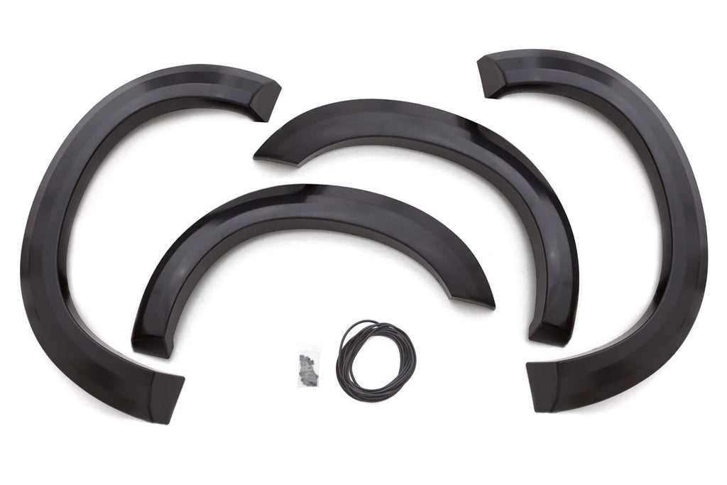 Lund EX314S Extra Wide Style Fender Flare Set - Front and Rear, Smooth, 4-Piece Set