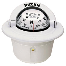 Load image into Gallery viewer, RITCHIE F-50W COMPASS FLUSH MNT 2.75'DIAL WHITE