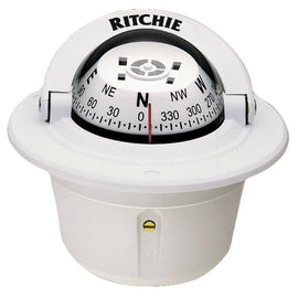 RITCHIE F-50W COMPASS FLUSH MNT 2.75'DIAL WHITE