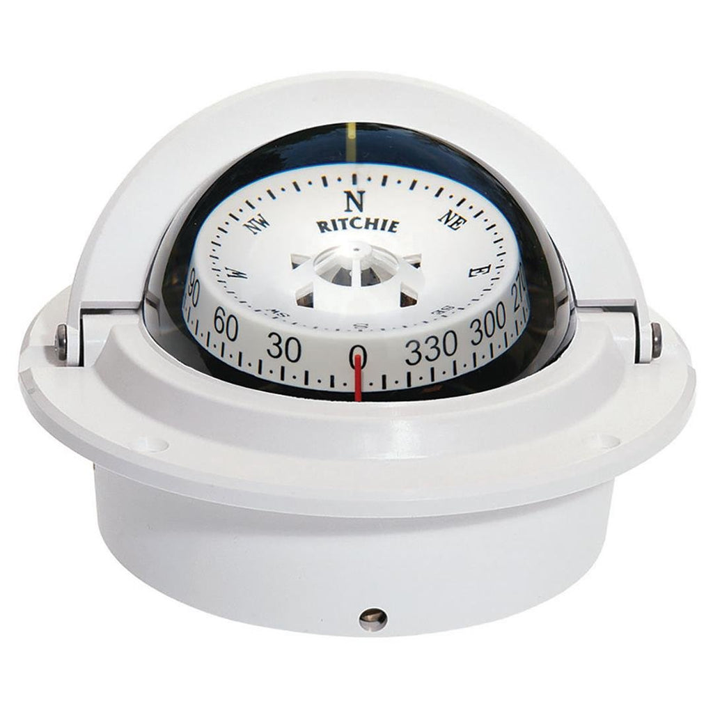 RITCHIE F-83W COMPASS  FLUSH MNT  3' COMBI  WHITE