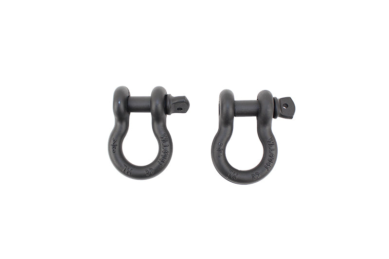 D Ring 3/4 Inch Gloss Black 2 Piece Set Fishbone Offroad