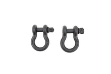 Load image into Gallery viewer, D Ring 3/4 Inch Gloss Black 2 Piece Set Fishbone Offroad