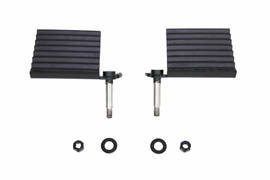 Jeep Foot Peg Set 76-06 CJ YJ TJ Wrangler Gloss Black Fishbone Offroad