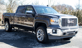 07-18 Silverado 1500/2500/3500 Crew Cab 5 Inch Oval Side Steps Fishbone Offroad