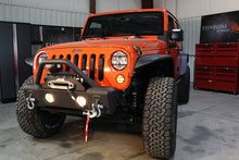 Load image into Gallery viewer, Jeep JK Stubby Bumper W/Tube Guard 07-18 Wranger JK Black Texured Powercoated Fishbone Offroad