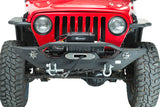 Fishbone Offroad FB22016 Jeep TJ/YJ Front Bumper W/LED's 87-06 Wrangler TJ/YJ Steel Black Textured Powercoat Fishbone Offroad