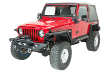 Load image into Gallery viewer, Jeep TJ/YJ Front Bumper W/LED's 87-06 Wrangler TJ/YJ Steel Black Textured Powercoat Fishbone Offroad
