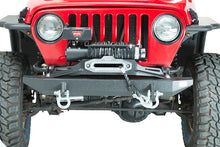 Load image into Gallery viewer, Jeep TJ Front Bumper 97-06 Wrangler TJ Rubicon and Unlimited Steel Black Textured Powdercoat Piranha Series Fishbone Offroad