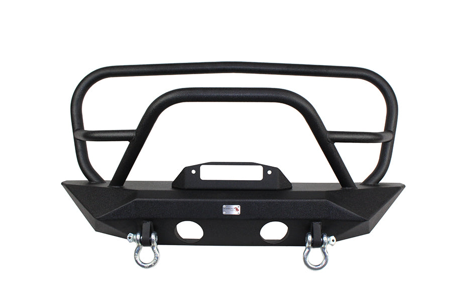 Jeep JK Front Winch Bumper W/Grille Guard 07-18 Wrangler JK Manowar Series Fishbone Offroad