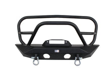 Load image into Gallery viewer, Jeep JK Front Winch Bumper W/Grille Guard 07-18 Wrangler JK Manowar Series Fishbone Offroad