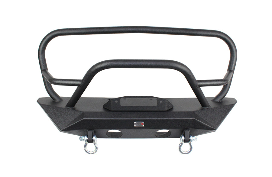 Jeep JK Front Winch Bumper W/Grille Guard 07-18 Wrangler JK Manowar Series Fishbone Offroad