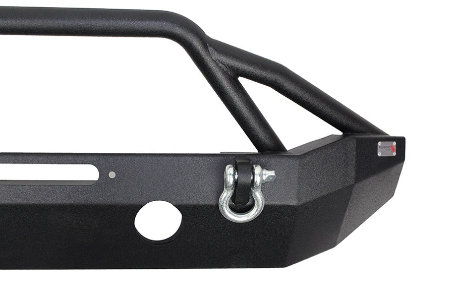 Jeep JK Front Winch Bumper 07-18 Wrangler JK Full Width Black Powdercoat Fishbone Offroad