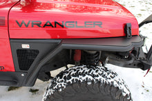 Load image into Gallery viewer, Jeep TJ Tube Fenders Front 3 Inch Flare 97-06 Wrangler TJ Steel Black Textured Powdercoat Fishbone Offroad