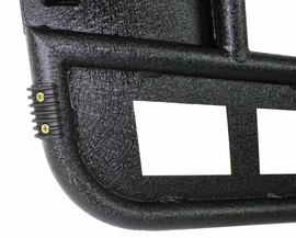 Jeep TJ Front Tube Doors 97-06 Wrangler TJ Black Textured Powdercoat Steel Fishbone Offroad