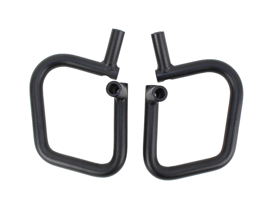 Jeep JK Grab Handles Front 07-18 Wrangler JK 2/4 Door Steel Black Textured Powdercoat Fishbone Offroad