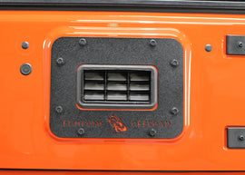 Jeep JK Tailgate Plate 07-18 Wrangler JK Aluminum Black Textured Powercoat Fishbone Offroad