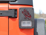 Fishbone Offroad FB31043 Jeep JK Tail Light Covers 07-18 Wrangler JK Black Textured Powdercoat Fishbone Offroad